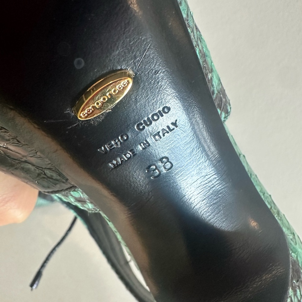 Sergio Rossi Python Pumps Size 38/ Us 8 - image 6